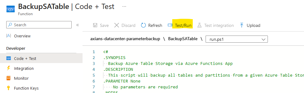 Execute Backup 1